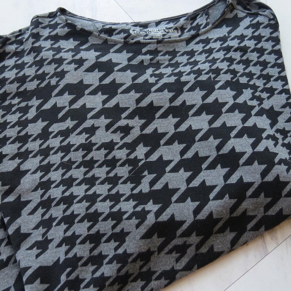 FINAL REDUCTION! SOMA Lounge Wear Houndstooth Top, L-XL